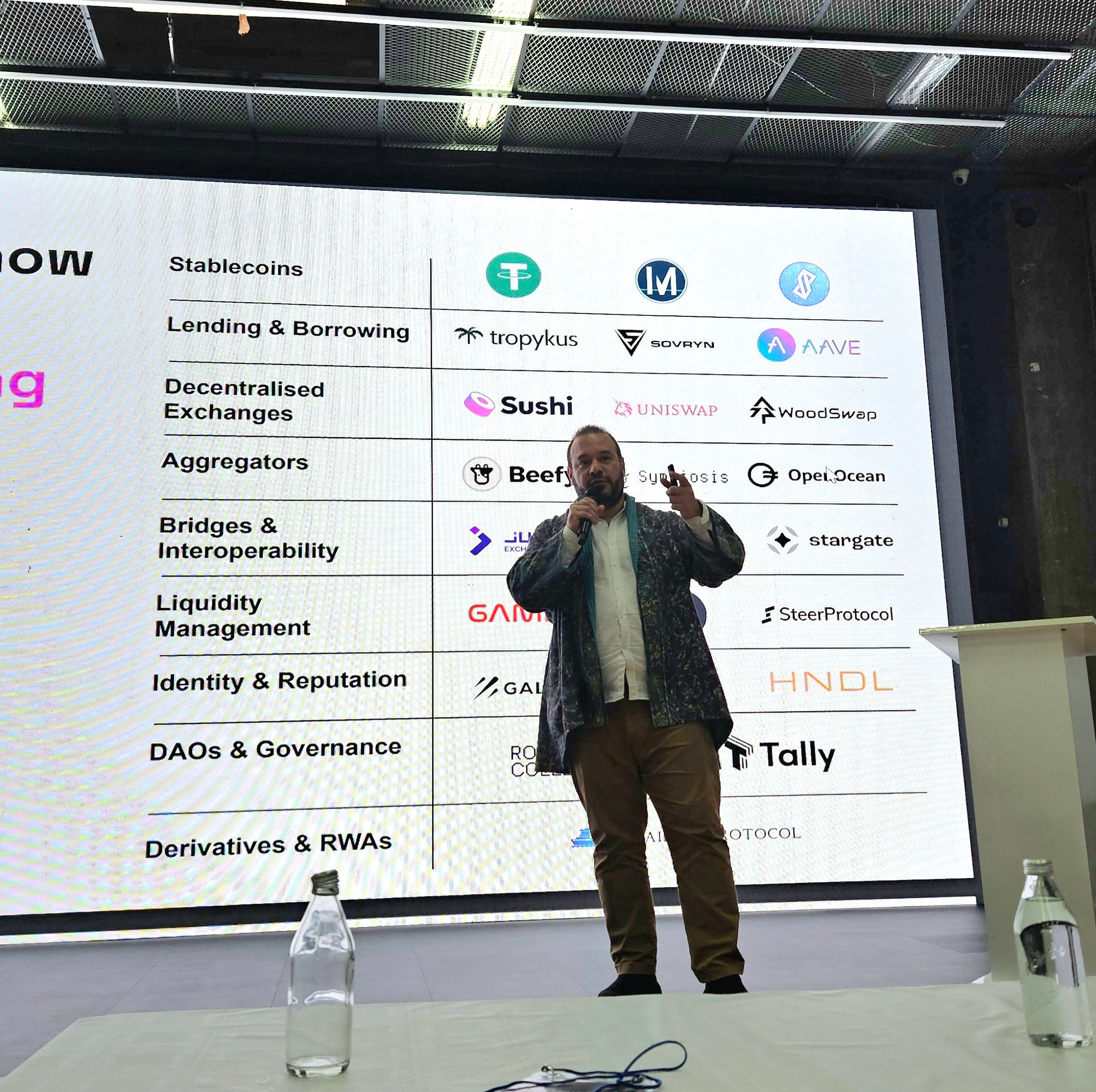 Rootstock Co-Founder Diego at BTCFI KBW meetup